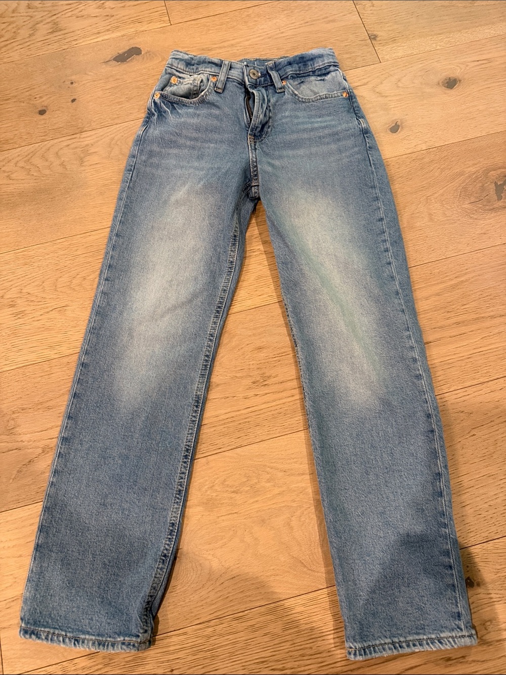 GAP Light Wash Blue High Rise 90s Loose Kids Jeans